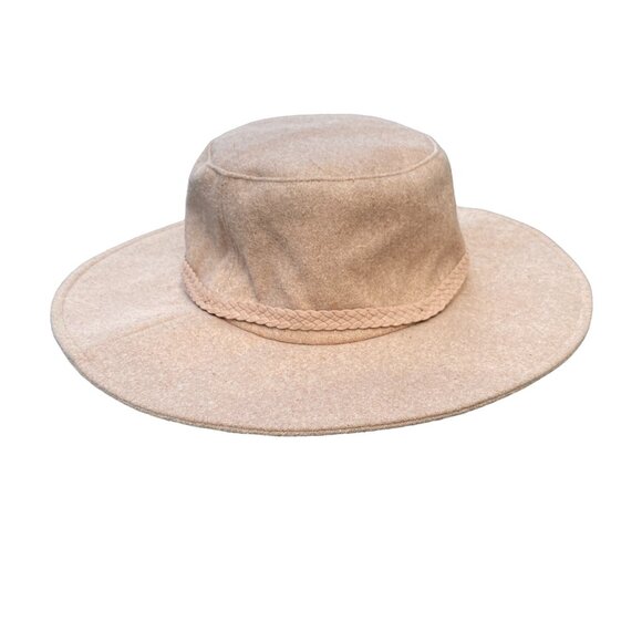 NWT ASN The Harper Felt Floppy Hat Tan Wide Brim Packable Boho Festival Coastal main image 10